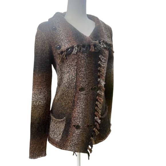 Y2K Ombre Boho Knit Cardigan Cabi Small - Picture 4 of 5